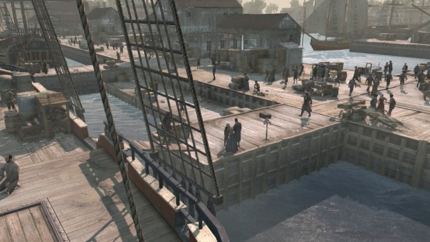 Ankunft im Hafen von Boston.